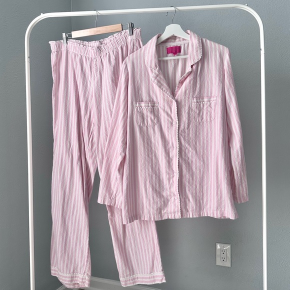 Vintage Victoria's Secret Cotton Striped Pajama Set - Picture 3 of 11